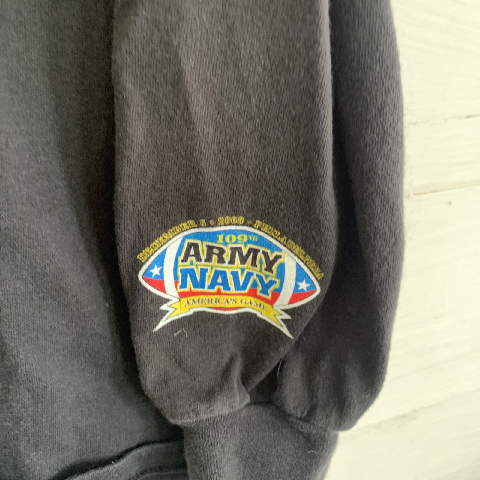 2008 Army-Navy Game Long Sleeve T-shirt Size XL Black Coloured gallery