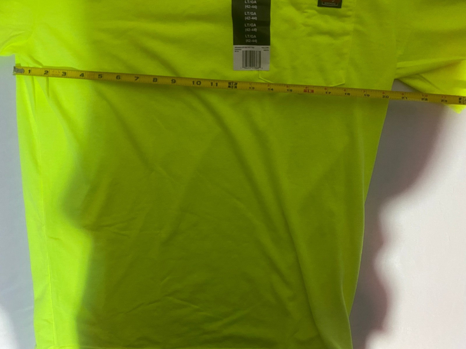 Wrangler Workwear T Shirt Men’s Large Safety Yellow Green gallery