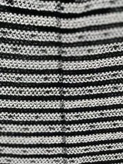 Johnston & Murphy Black and White Pullover Top Zipper Accents Size Medium