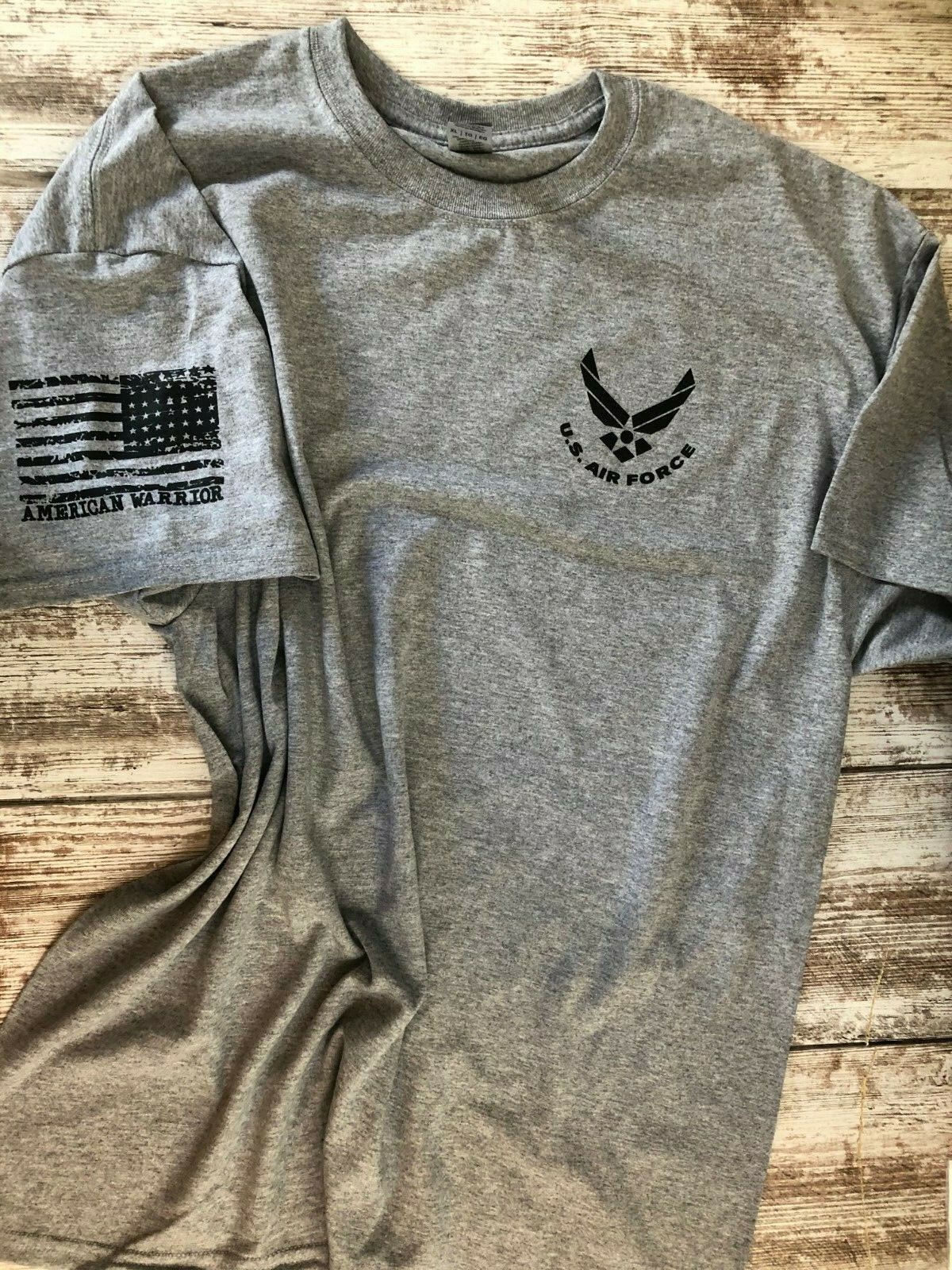 Air Force Military T-shirt With DD-214 Alumni USAF Chest Logo 188G gallery