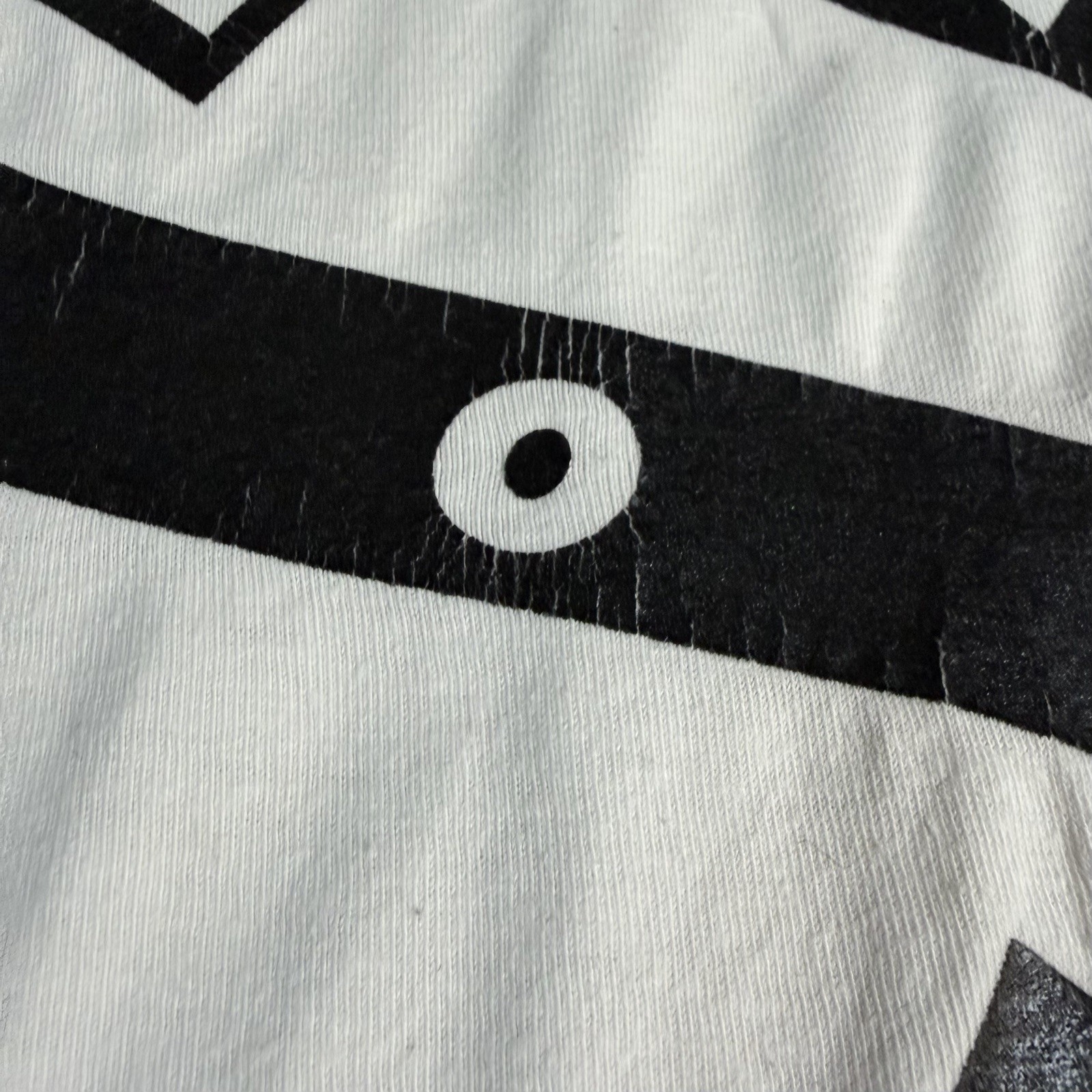 Stüssy Mens T-Shirt Logo Spellout Off White Black Size Large Graphic Logo Y2K gallery