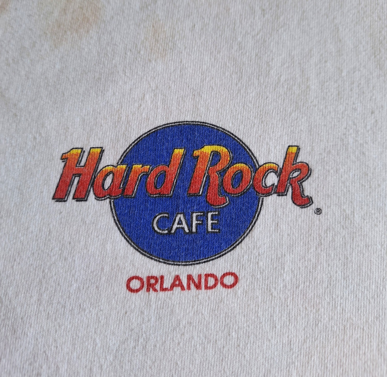 Hard Rock Cafe Orlando White Heavy Tee T Shirt Size L gallery