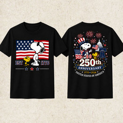 Snoopy America 250th Anniversary Shirt, Peanuts 1776 2026 Patriotic Tee