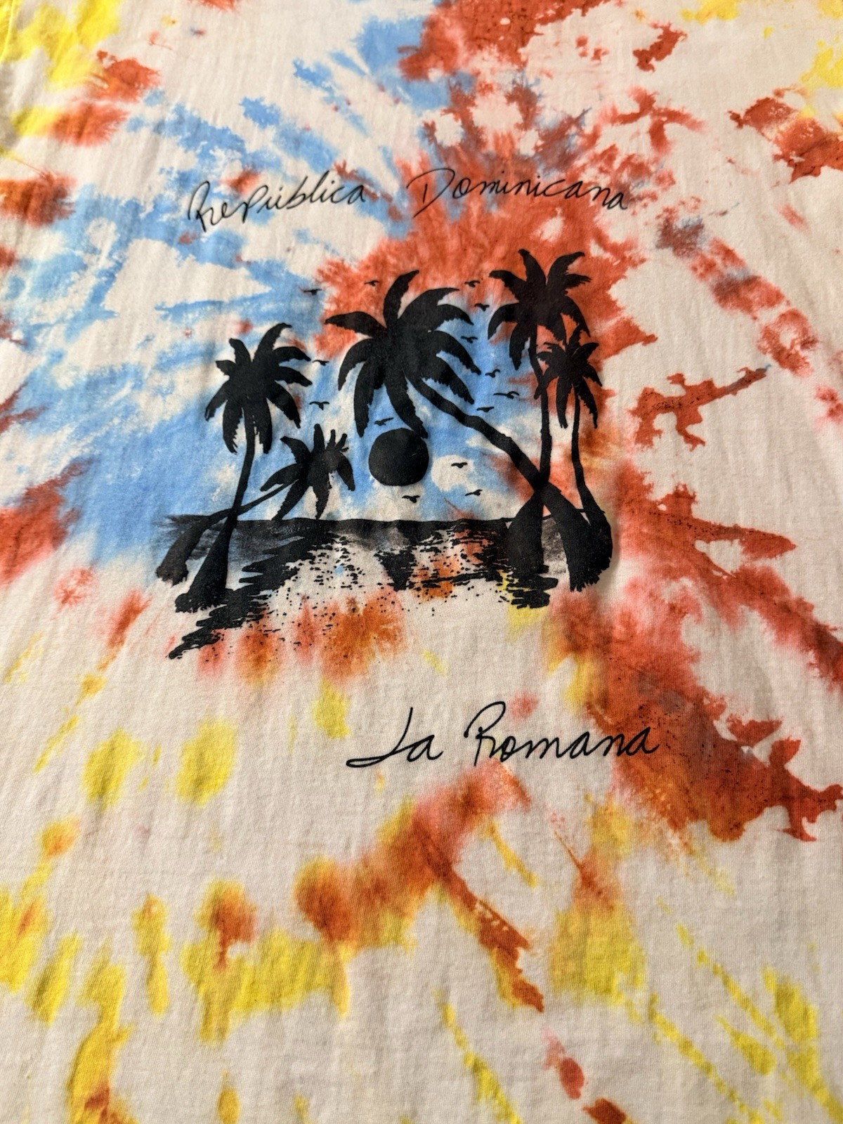 VTG Aremar Tie Dye Shirt XXL Republica Dominicana La Romana Beach Graphic Tee gallery