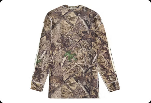 Supreme Hanes Bones Thermal Crew (1 Pack) Size M Woodland Camo gallery