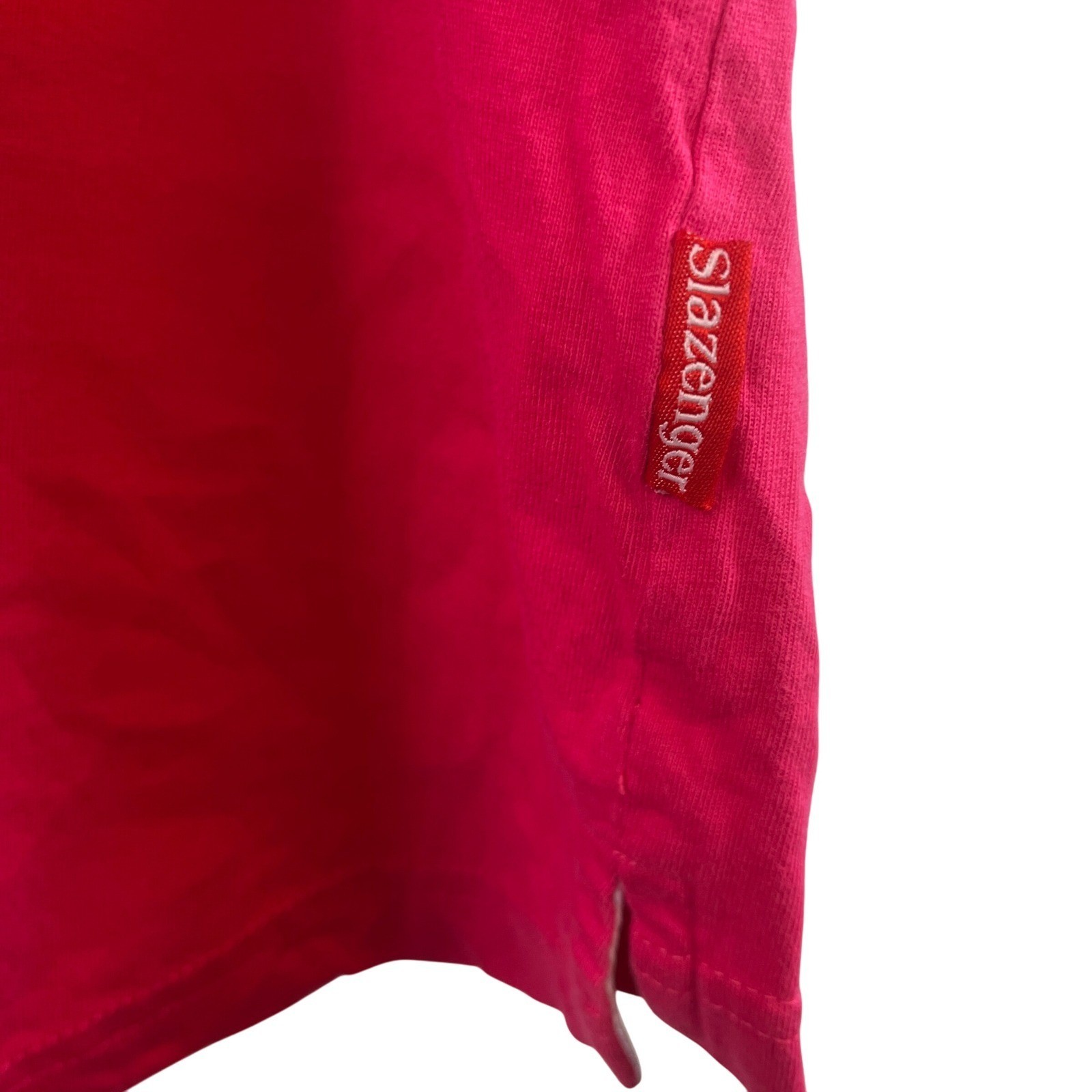 Slazenger Mens 4XL T Shirt Pink Short Sleeve Logo Big Tall Casual Tee Golf gallery