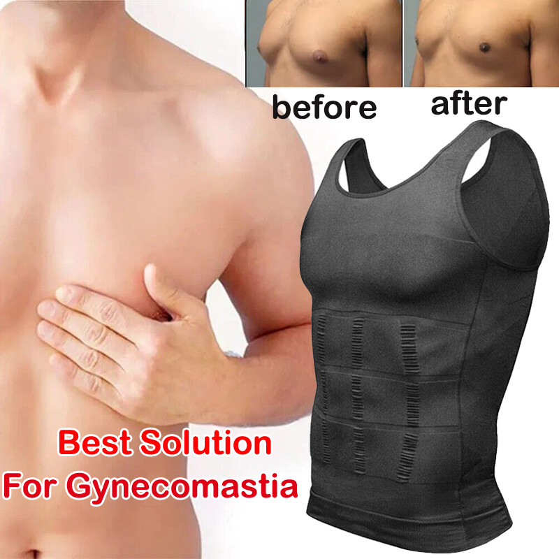 Men Compression Shirts Sleeveless Body Shaper Base Layer Slimming Tank Top Vest gallery