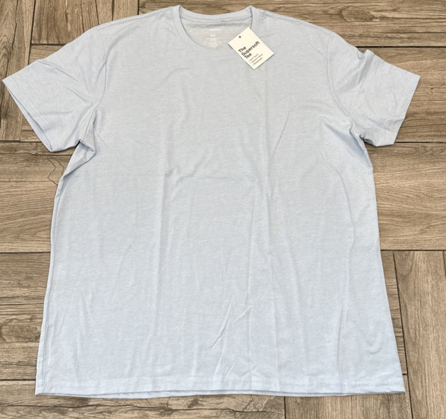 2018 Sonoma The Supersoft Tee Airy Blue Breathable Soft Stretch T-Shirt Size XXL