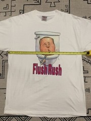 Vintage 90s ‘Flush Rush’ Shirt Large Limbaugh Liberal Trump Charlie Kirk Politic