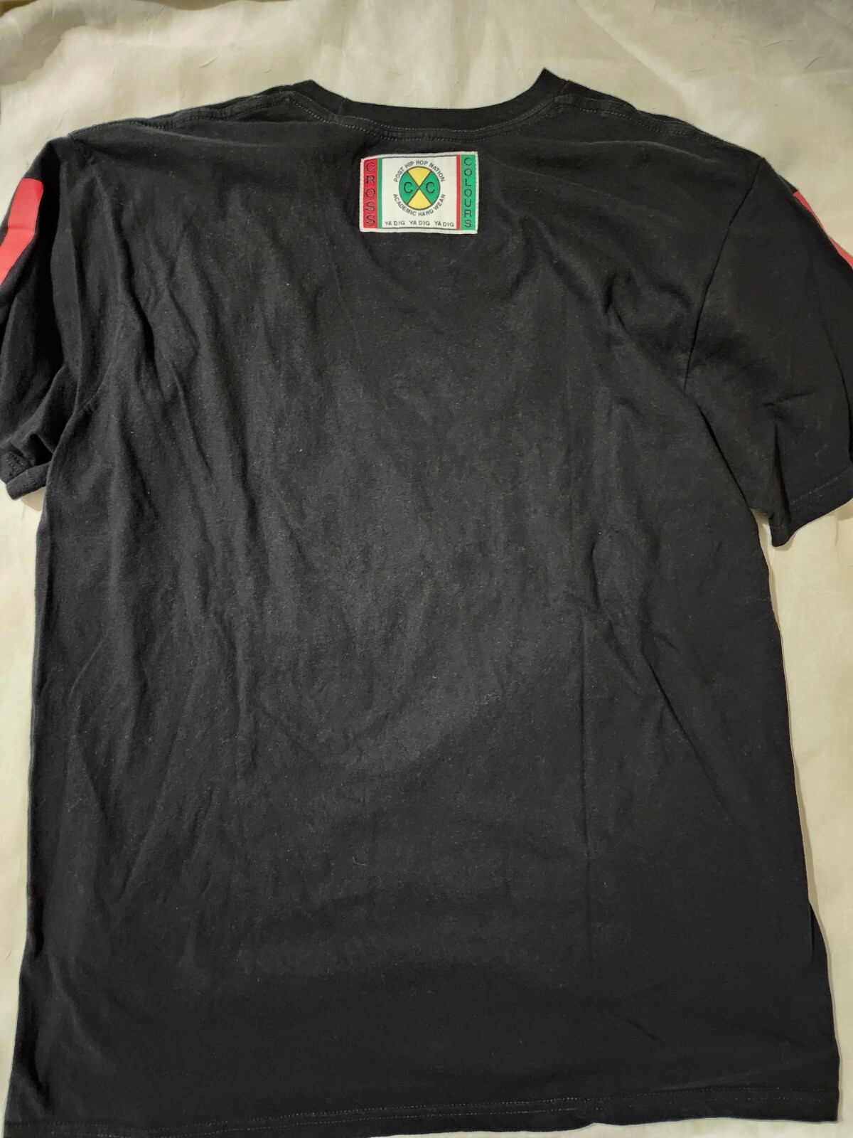 Vtg 90s Cross Colours Hip Hop Rap T-Shirt Large PEACE Stop the Violence RARE gallery