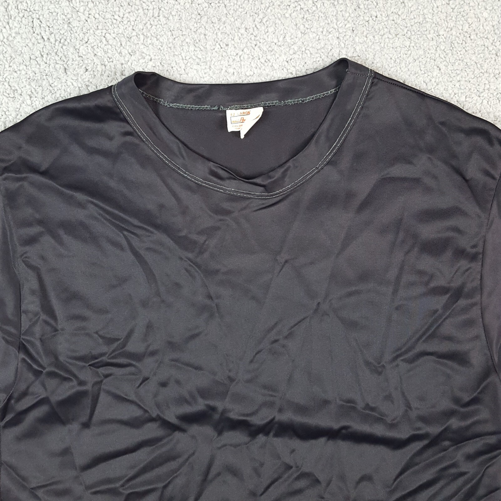 Vintage 70s 80s Sheer Men's Size XS Semi See Through Nylon Stretch T Shirt gallery