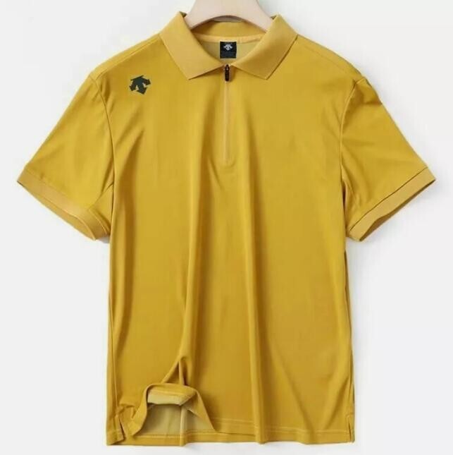 Descente Half Zipper Ice Feel Quick Drying Short Sleeves T-shirt gallery