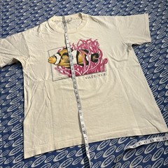 Vintage 90s Cape Cod Ocean Aquatic Clown Fish T Shirt White Size Large Men’s