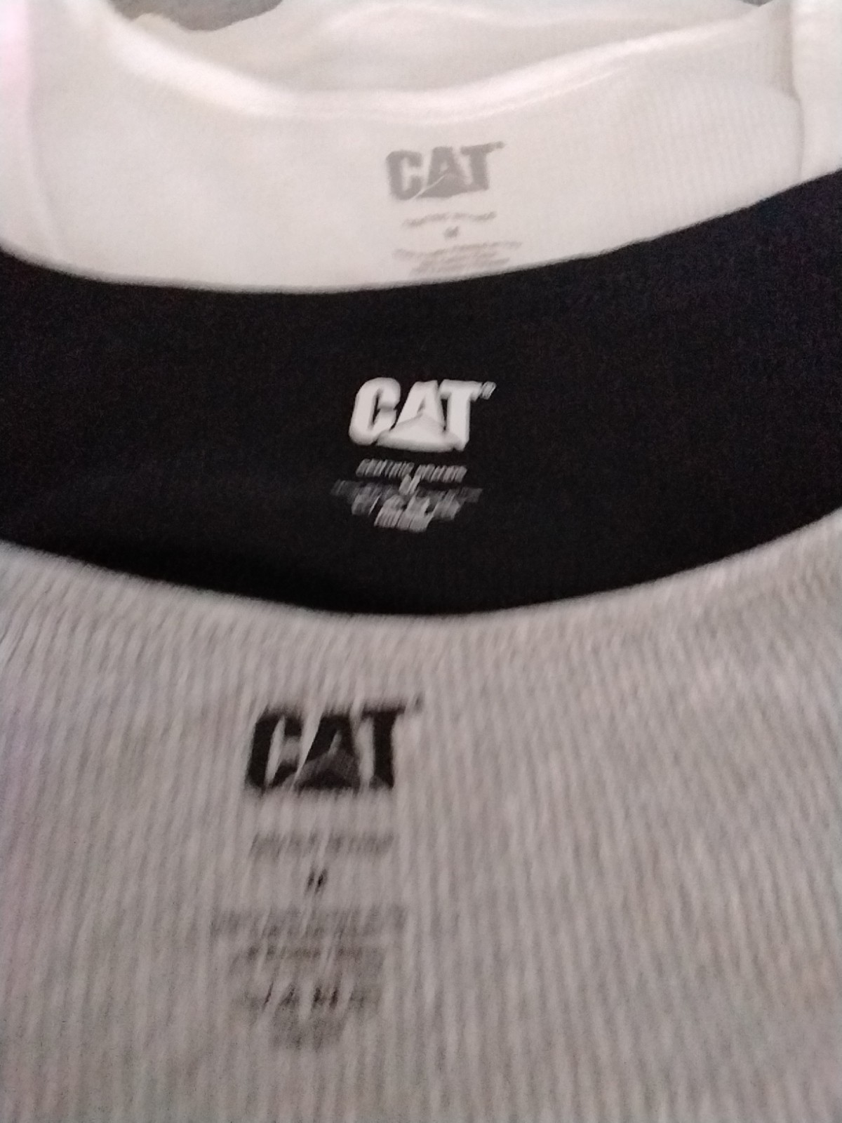 Caterpillar ~ Mens ( Lot Of 3 ) Tanks Tops Undershirts Cotton Blend CAT Size Med gallery