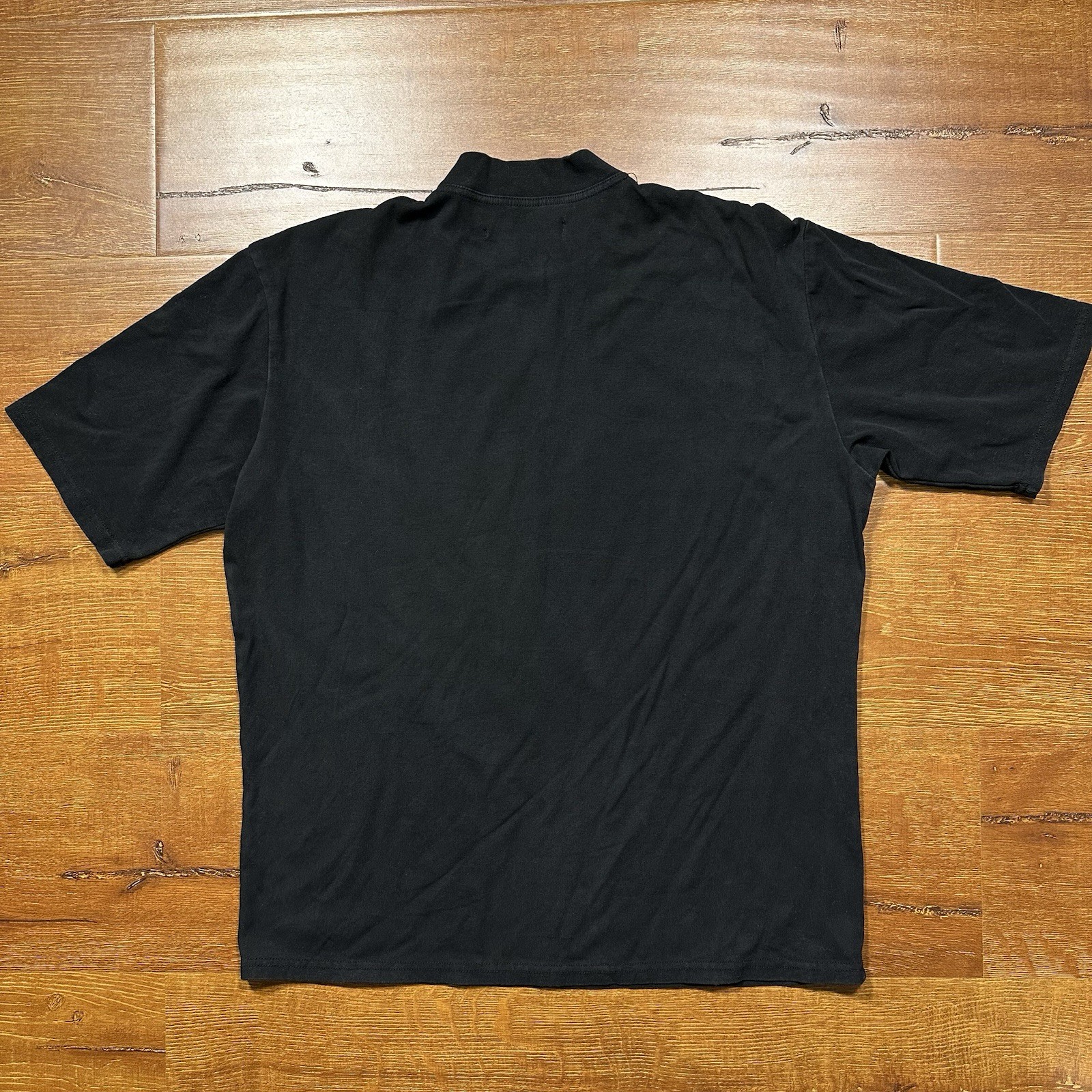 Chaorenbang T Shirt Mens L Black Short Sleeve Minimal Designer High Collar City gallery