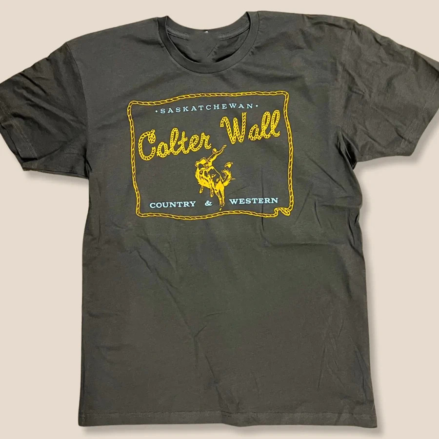 Colter Wall Country Western Heavy Cotton Black T Shirt All Size BT703