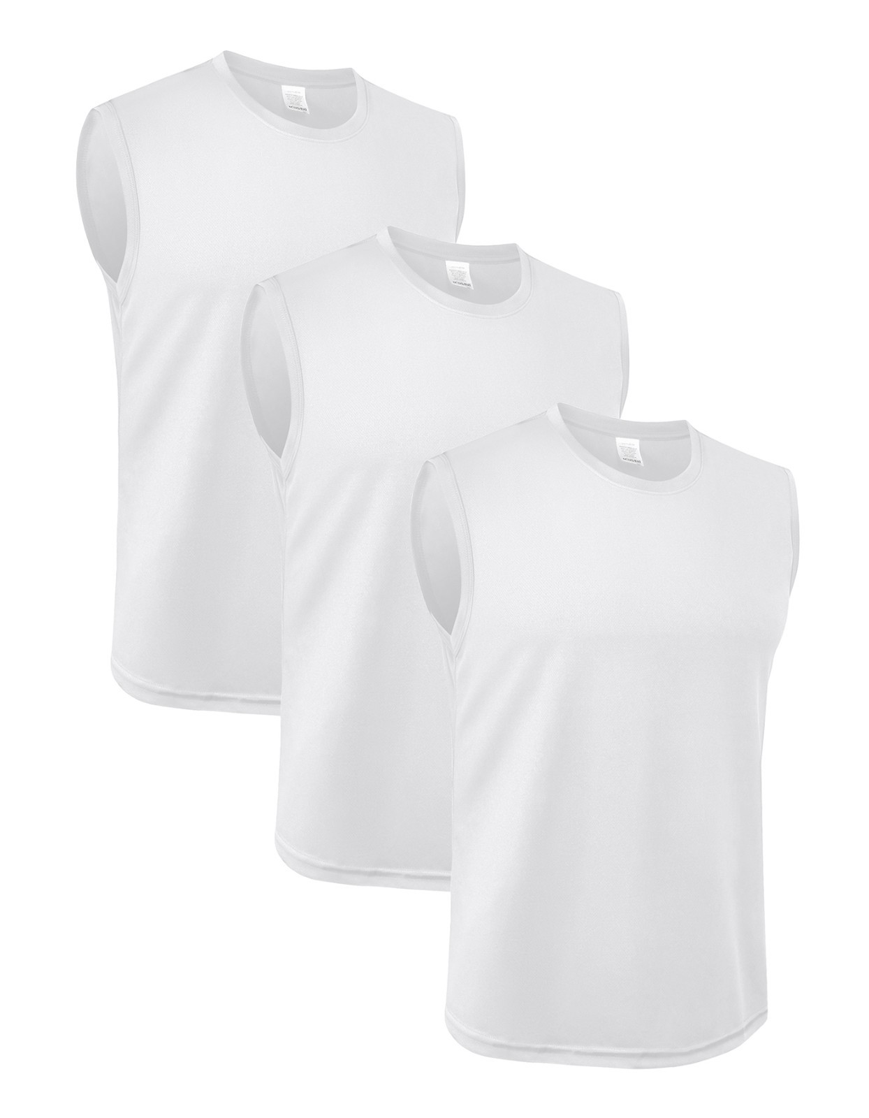 3 Pack Mens Sleeveless Quick Dry Tank Tops for Gym Workout Running Beach Sport gallery