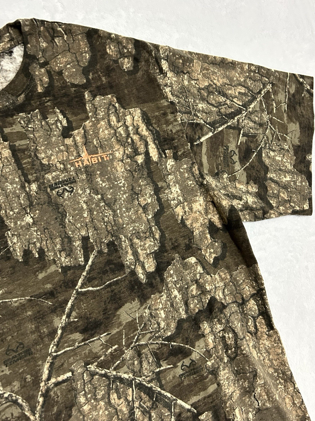 Habit Realtree Timber Camo Performance T-Shirt 2XL Stretch Hunting Short Sleeve gallery