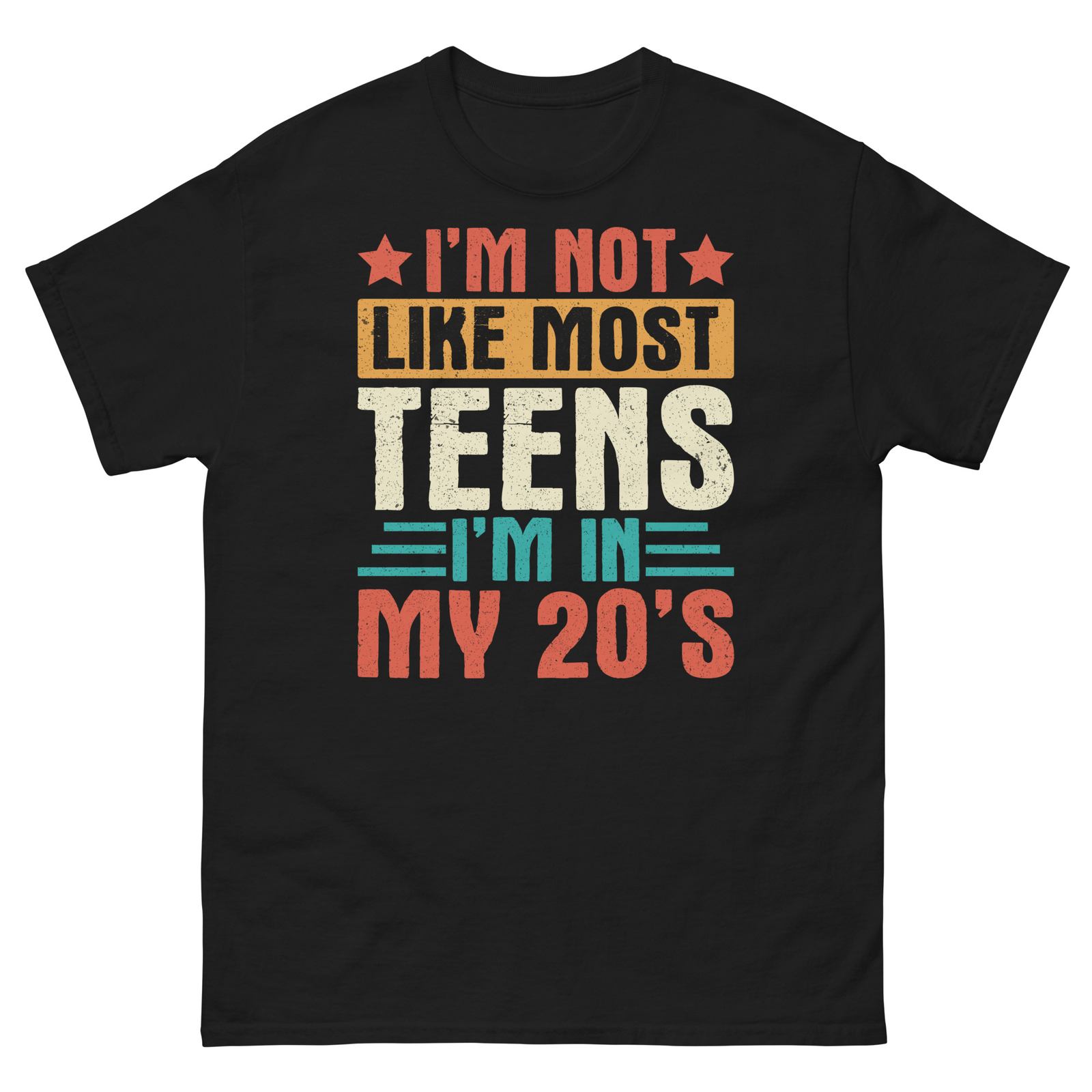 I’m Not Like Most Teens I’m in My 20’s Sarcastic Novelty Men's Classic Tee gallery