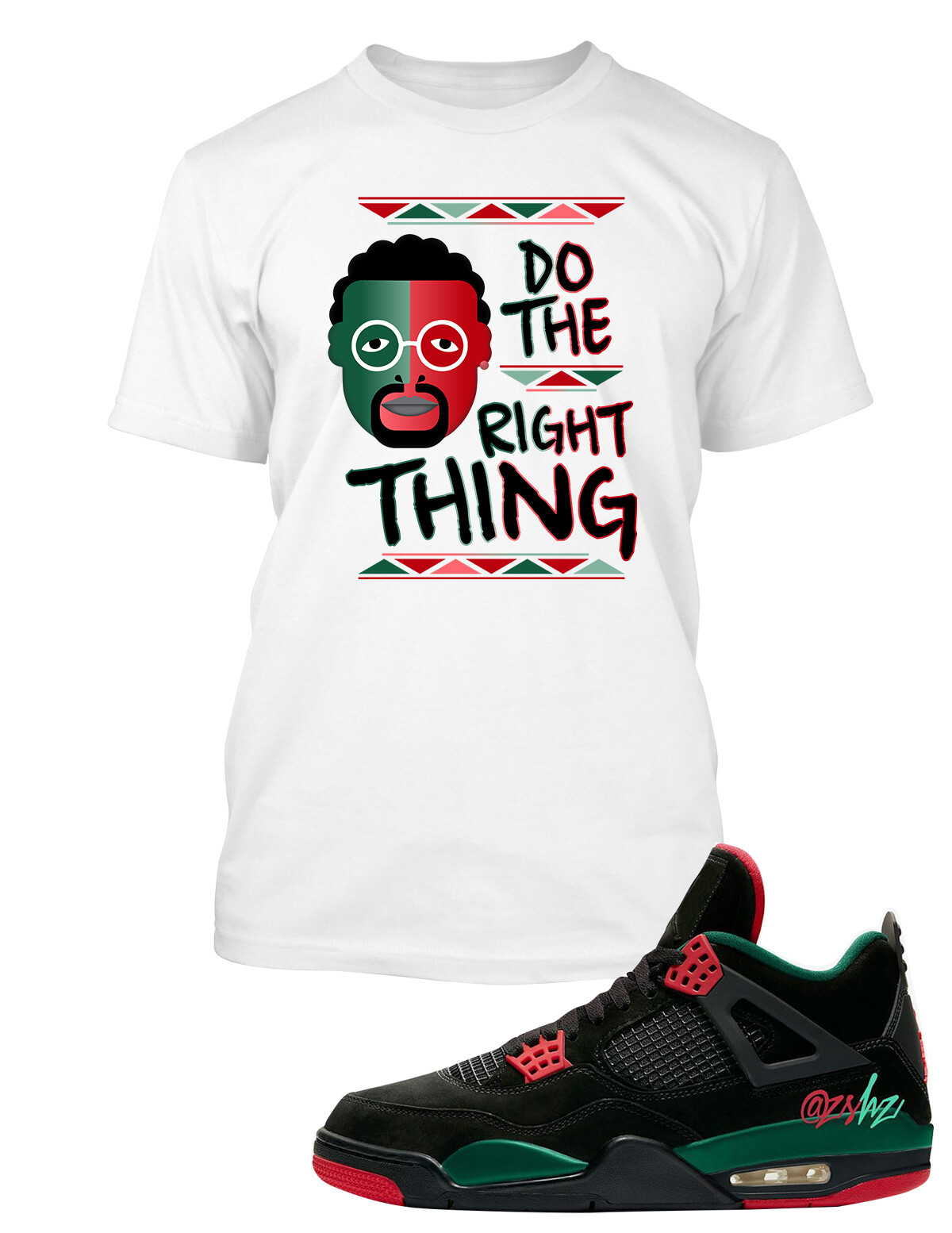Sneaker Spike Lee Tee shirt to Match J4 Shoe Do the Right Thing Men Big & Tall gallery