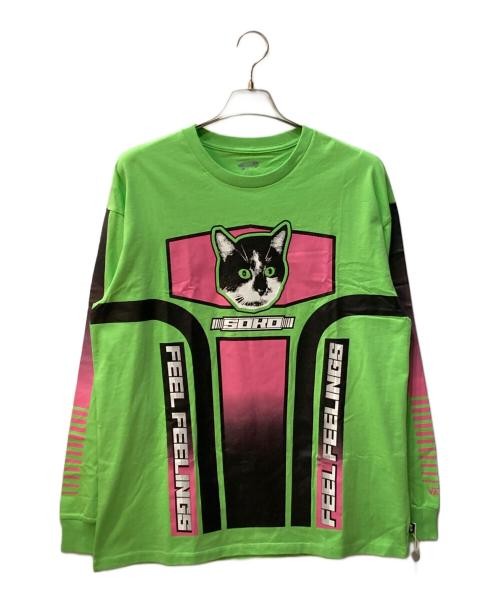 VANS Long-sleeved cut and sew green VN0A7RLQYR01