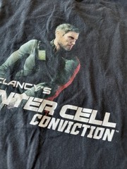 Promo Tom Clancy’s Splinter Cell Conviction Xbox 360 T-Shirt Cisco Hanes XL