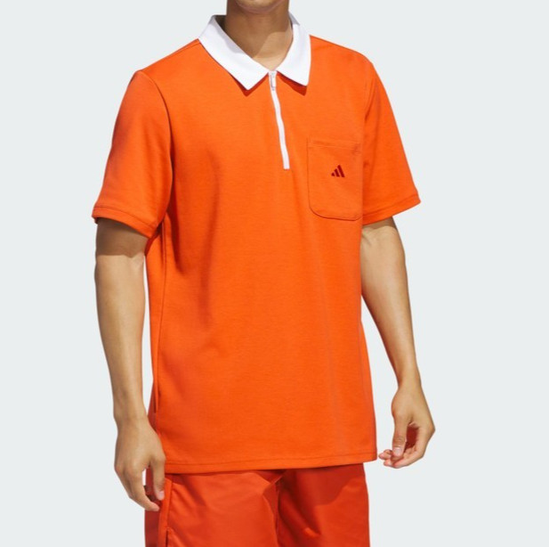 Adidas Essentials Quarter Zip Short Sleeve Polo Shirt Men's Casual Tops New gallery