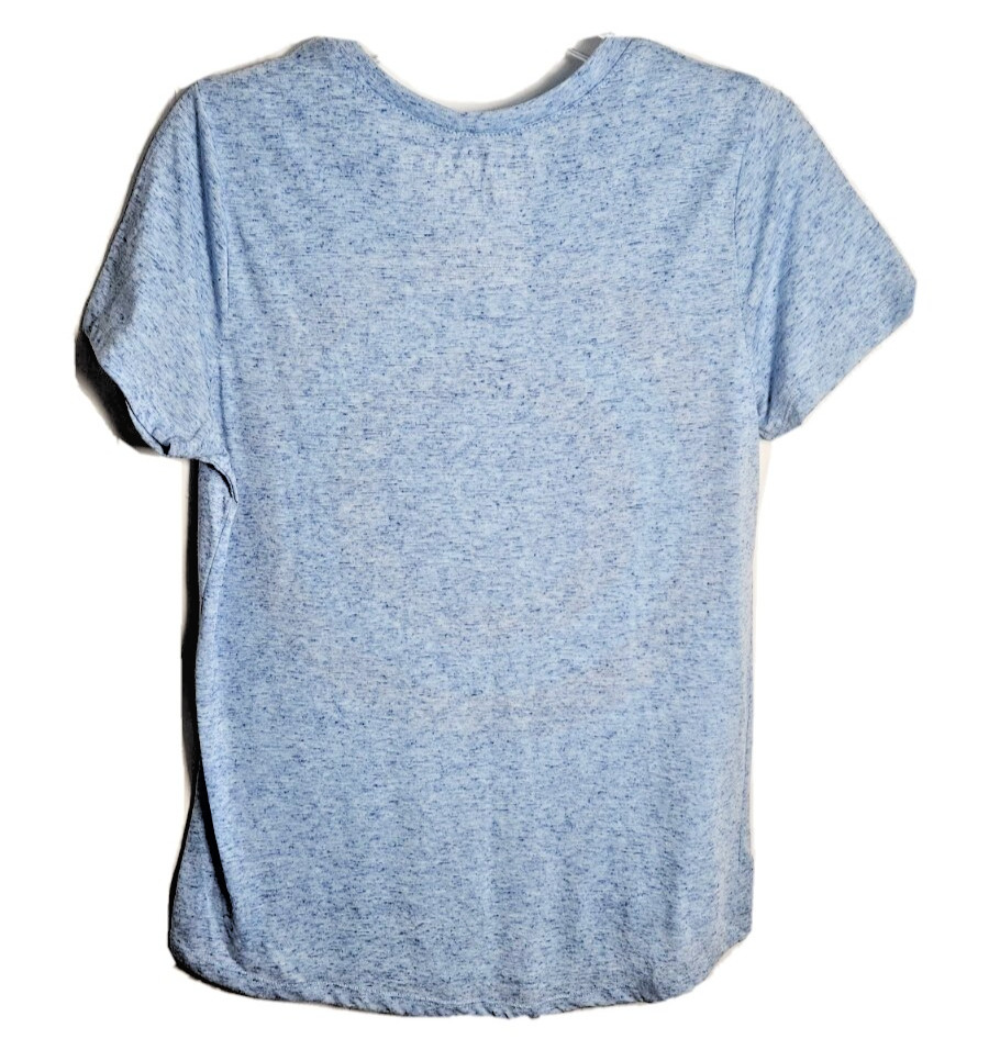 Marvel Captain America T-Shirt Teen XL Baby Blue Hi Lo Hem Lightweight Unisex gallery