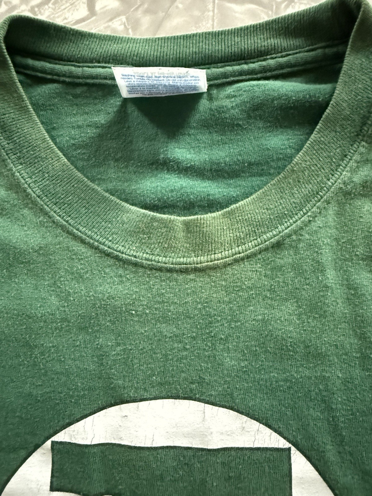 VTG Hanes Beefy-T Green Lantern Green Cotton Knit Long Sleeve Tee - Men’s XL gallery