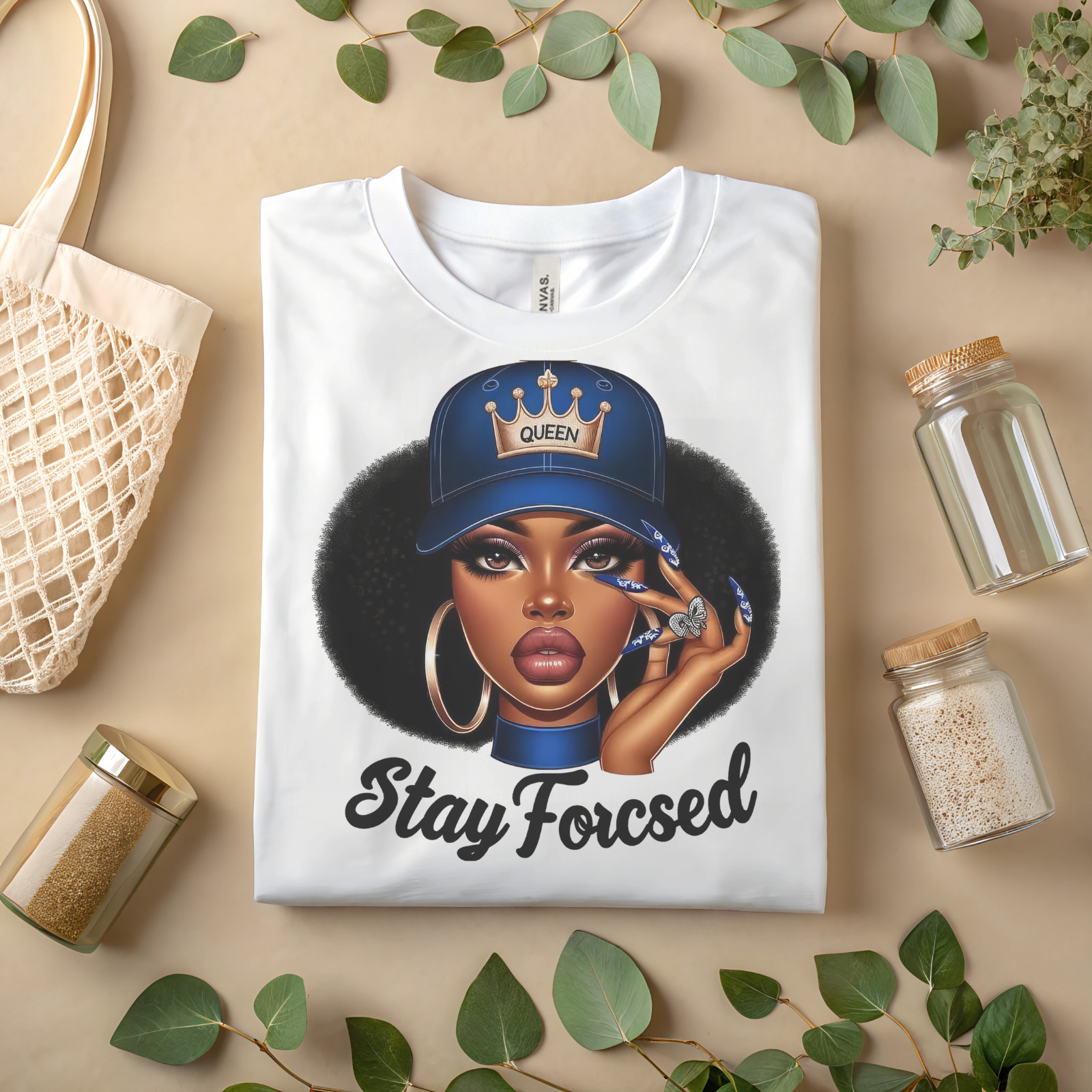 Stay Focused Queen Shirt – Black Girl Magic Empowerment Graphic Tee A417 gallery
