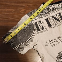 Bear The Beams U.S. Currency Gold Skull & Crossbones AOP Graphic Print T Shirt