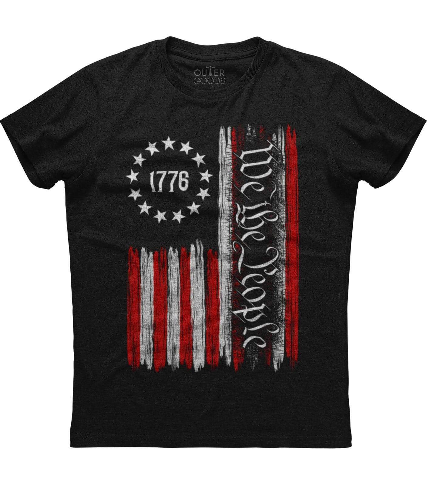 Mens American Flag We The People American Constitution 1776 Patriotic T-Shirt US gallery