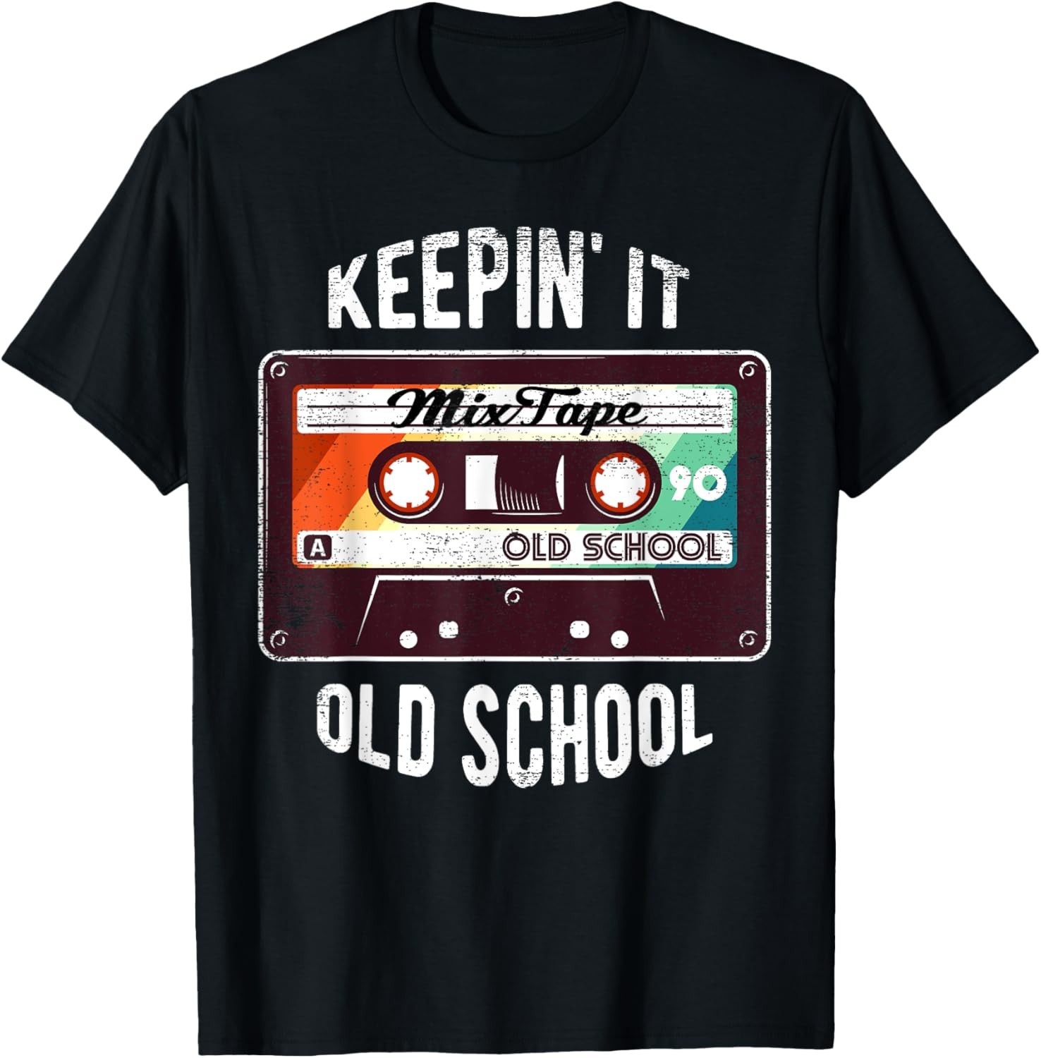 Old School Hip Hop 80s 90s Mixtape Graphic T Shirt T-Shirt gallery
