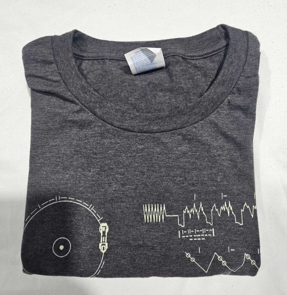 NASA Voyager Golden Record T Shirt 100% Cotton T-Shirt, Heather Gray, Large gallery