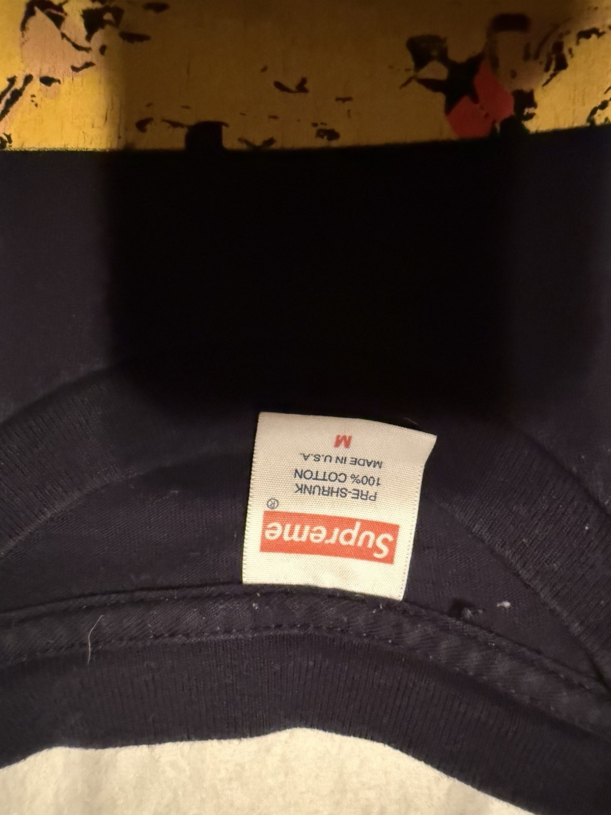 SS16 Supreme Beach Tee size M medium navy T-shirt gallery