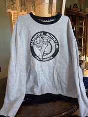 Mammoth Mountain California Skiing SNOWBOARDING CREWNECK SWEATSHIRT XXL LAZY ONE
