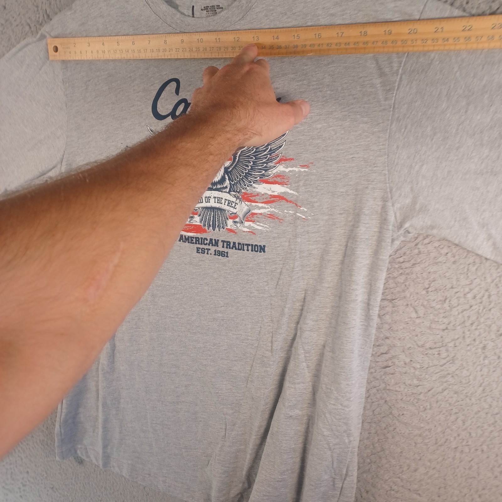 Cabela's Mens Gray T-Shirt Size Large Hunting Camping Outdoor American Tradition gallery