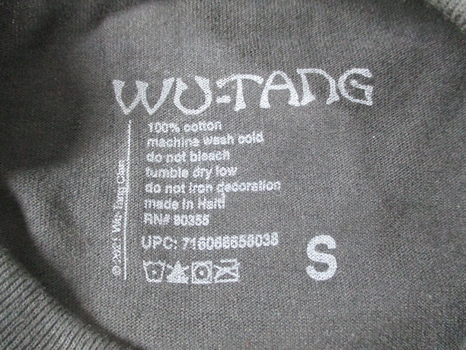 WU TANG CLAN T-SHIRT Black Yellow Fire Flames Rap Hip Hop Retro 90s Small S NWT gallery