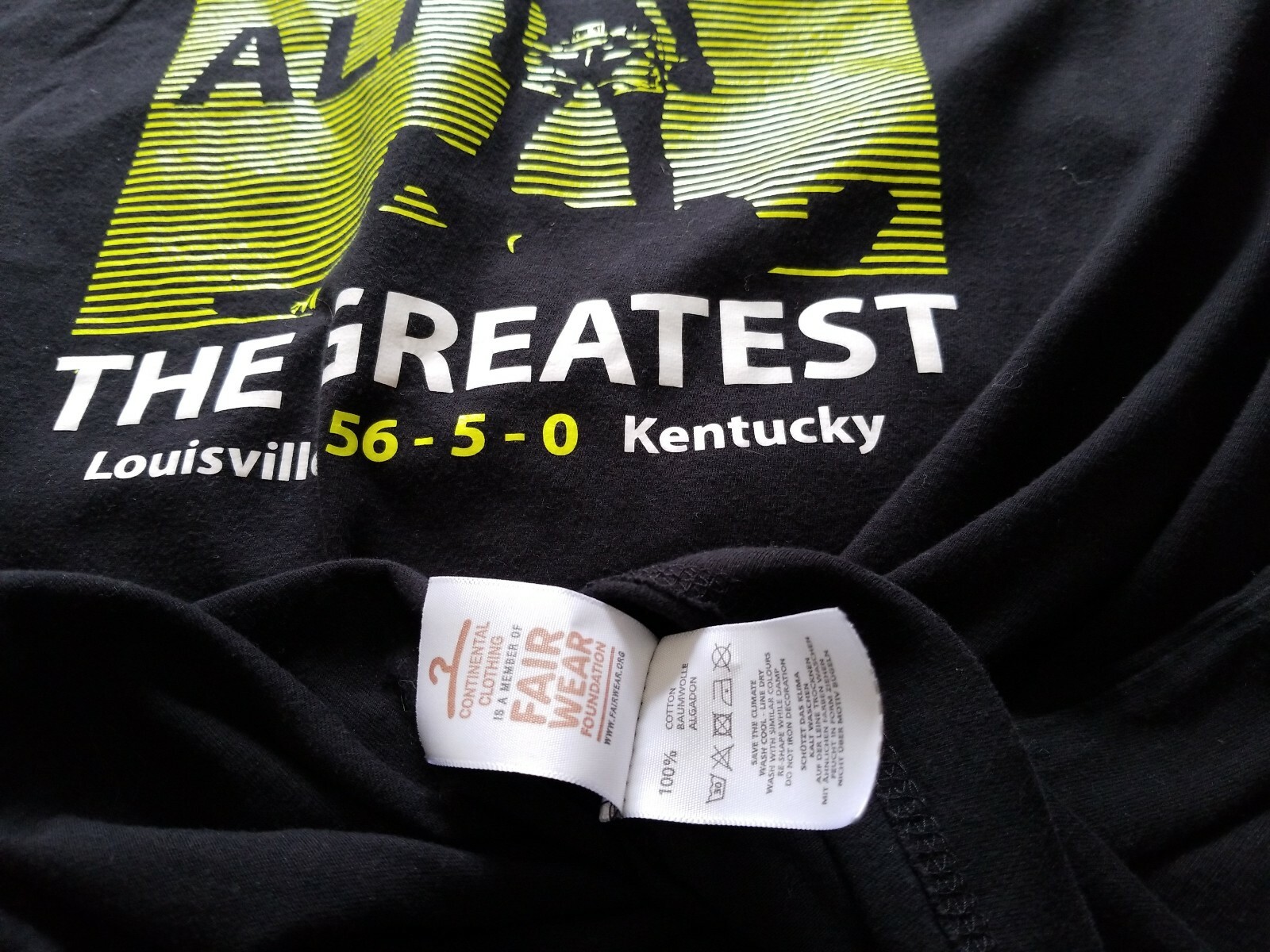 Muhammad Ali 56-5-0 The Greatest Awesome Shadow Graphic Matrix Tshirt Sz Large gallery