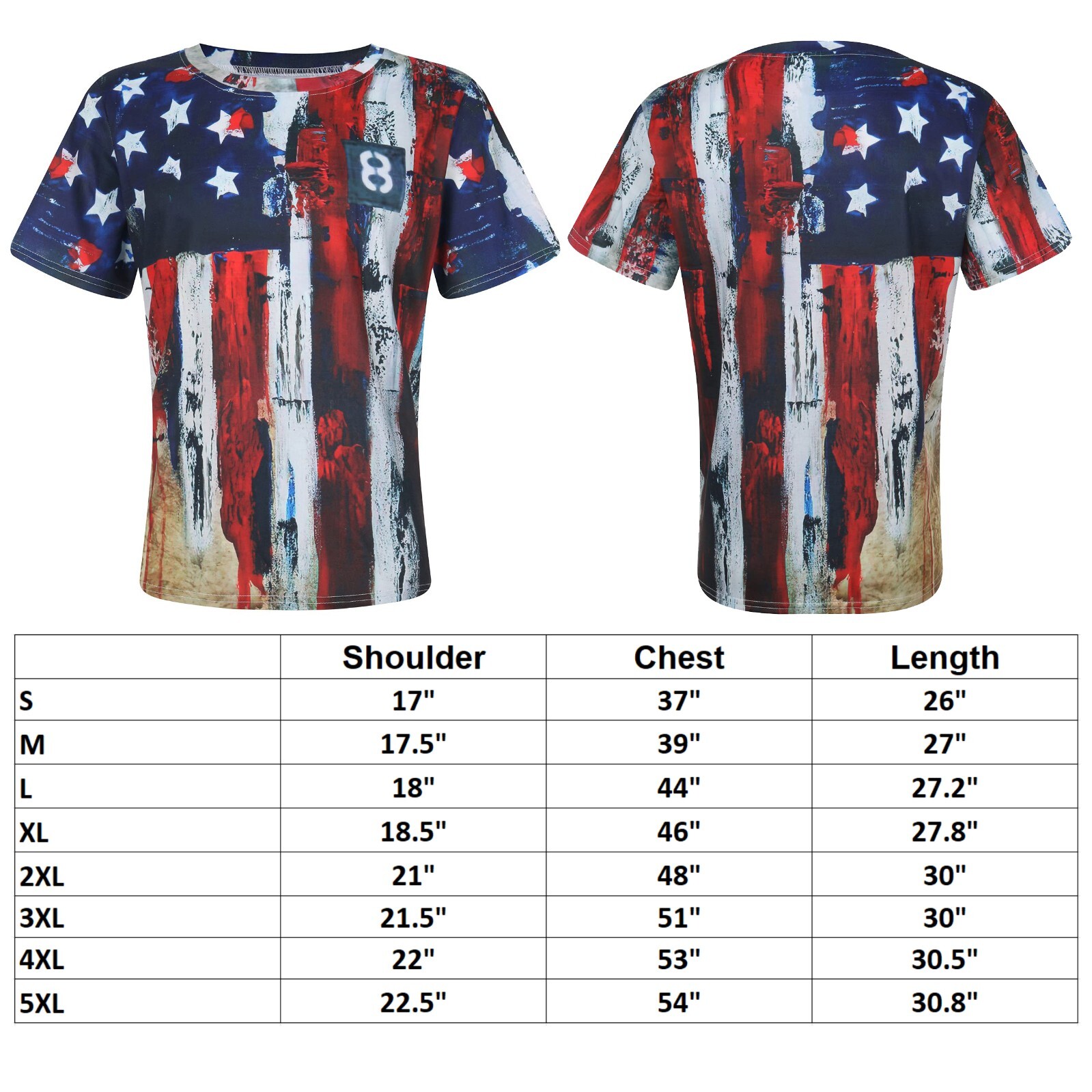 ON SALE!! USA Distressed Flag Casual Fashion Slim Fit T-shirts American Tee gallery