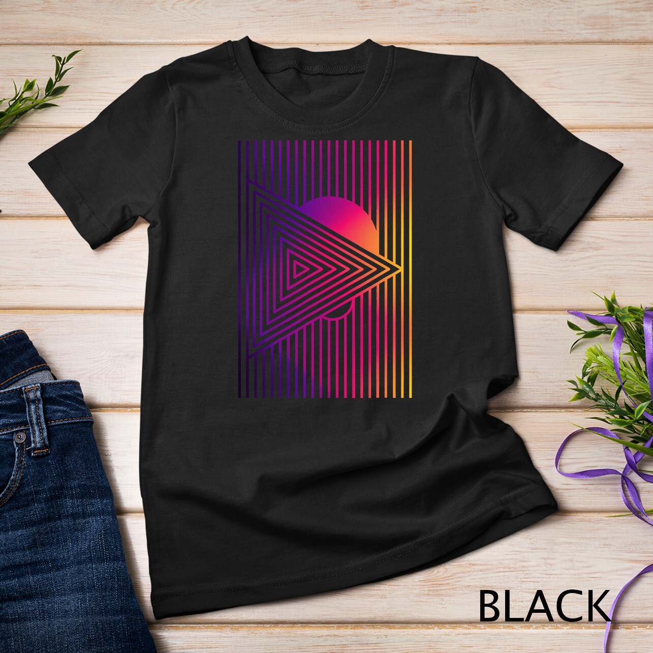 Colorful Aesthetic Summer Fashion Minimalist Abstract Art Unisex T-shirt gallery