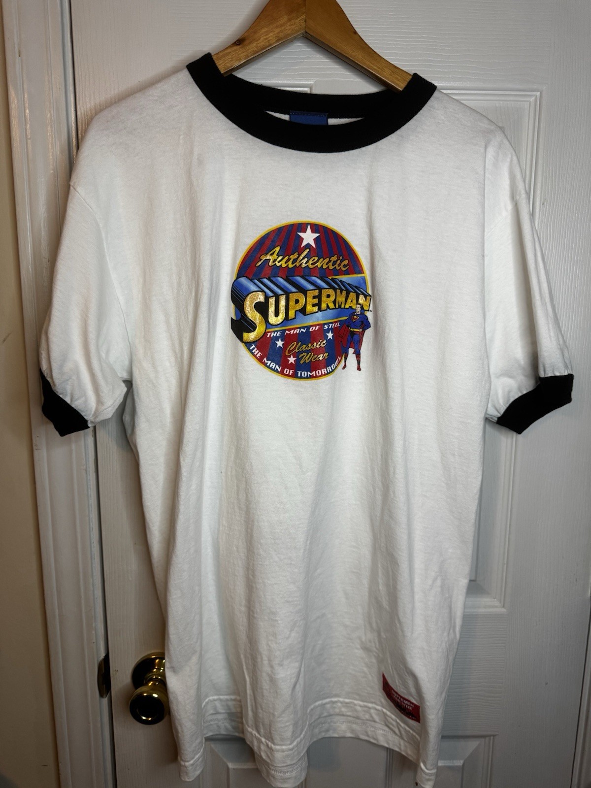 Vintage Superman Shirt Mens Large DC Comics Movie Logo gallery