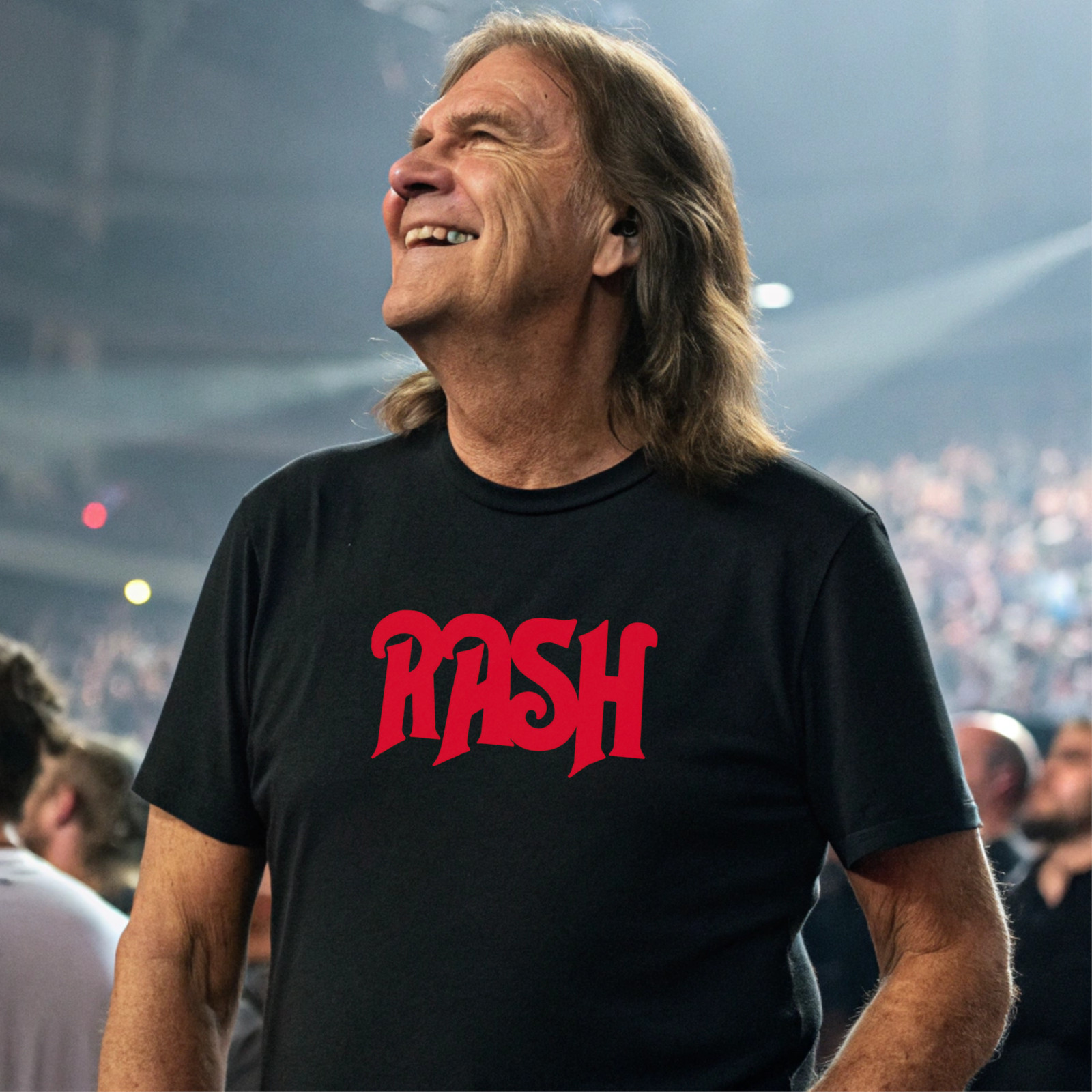 RASH Rush Geddy Lee Black T-Shirt - Soft modern fit Retro Rock tee Size S-2XL gallery