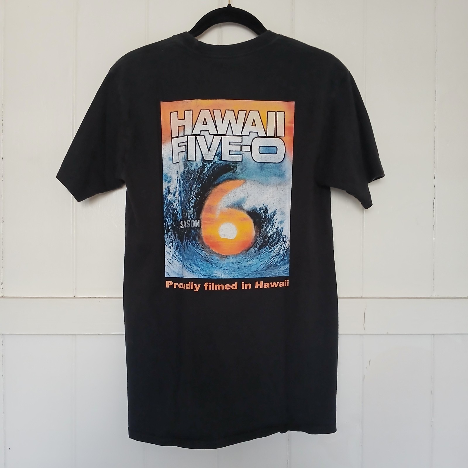 Hawaii Five-O T-Shirt FILM CREW Season 6 Tee Men's Small Black Cotton 5 0 gallery