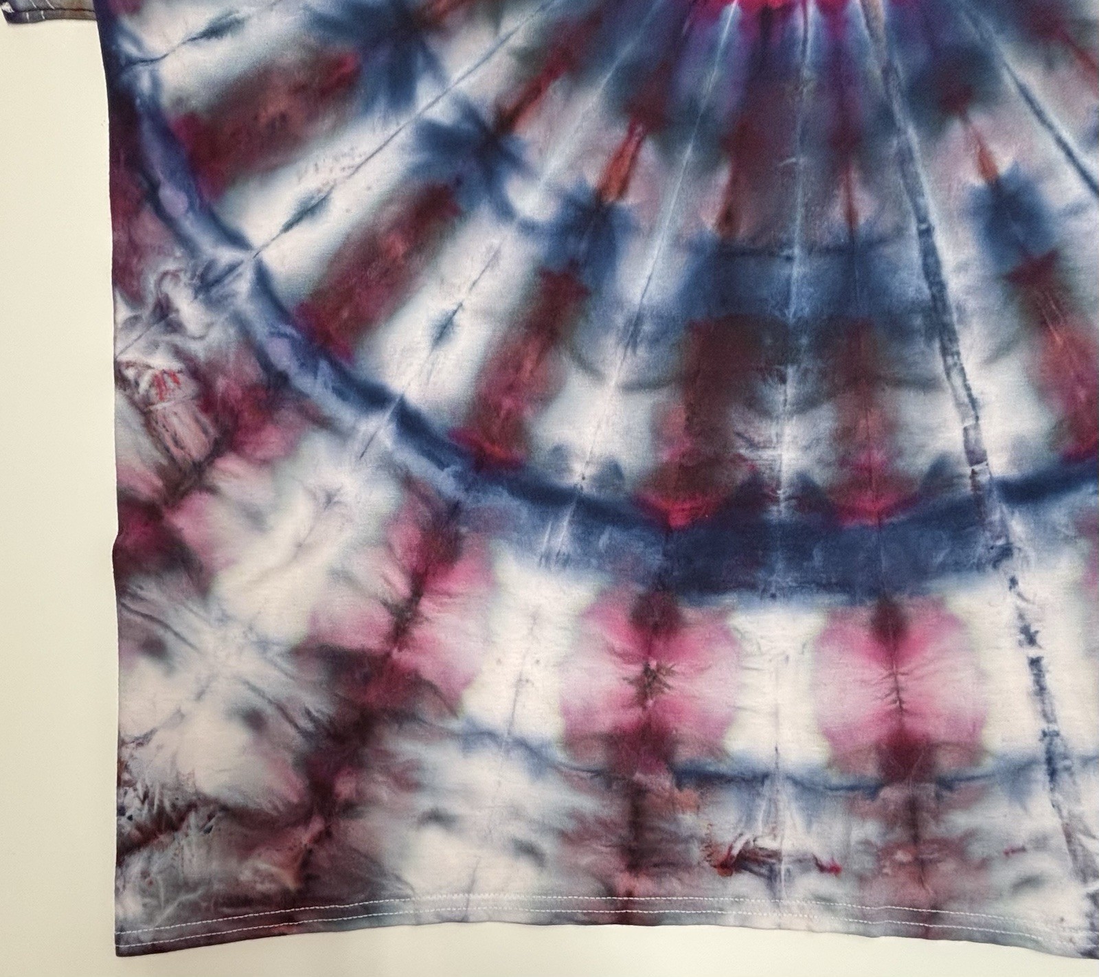 Handmade Ice Tie Dye Adult T-Shirt Size 2XL Multicolor Patriotic Gildan Tee NEW gallery