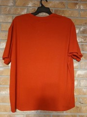 Athletic Works Men’s Orange Solid Crew Neck Short Sleeve T-Shirt 2XL