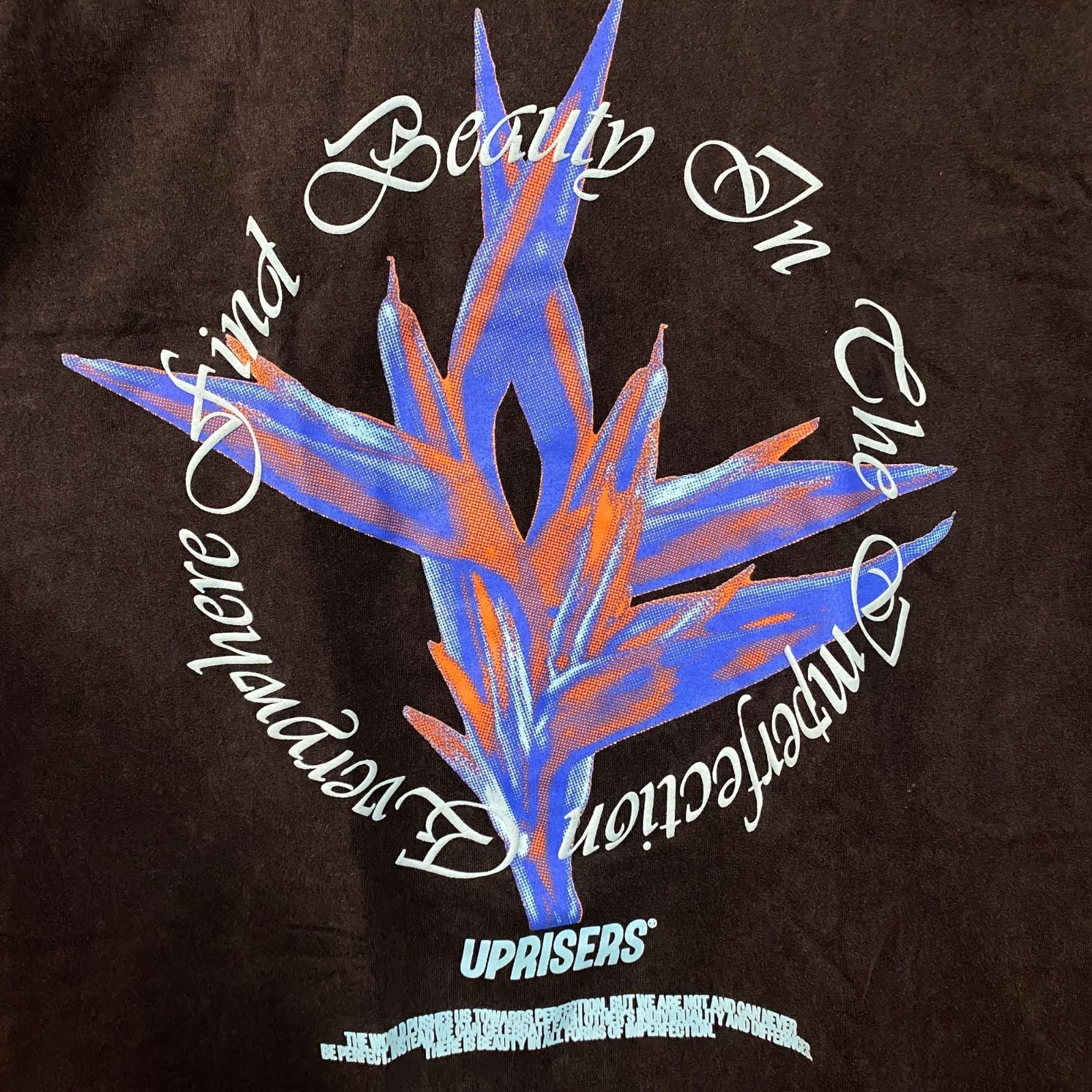 UPRISERS Paradise Find Beauty In The Imperfection Everywhere T-Shirt Small gallery