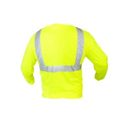 Class II Reflective Safety Yellow/ Orange Long Sleeve T-Shirt HIGH VIZ -L8811/12