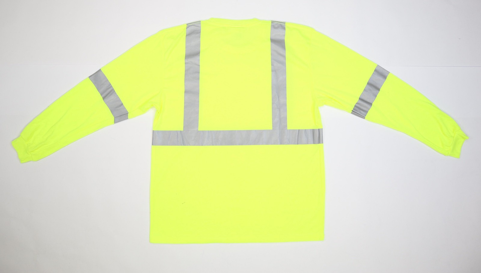 CornerStone Shirt Mens Large Yellow Hi Vis Reflective ANSI Class 2 Long Sleeve gallery