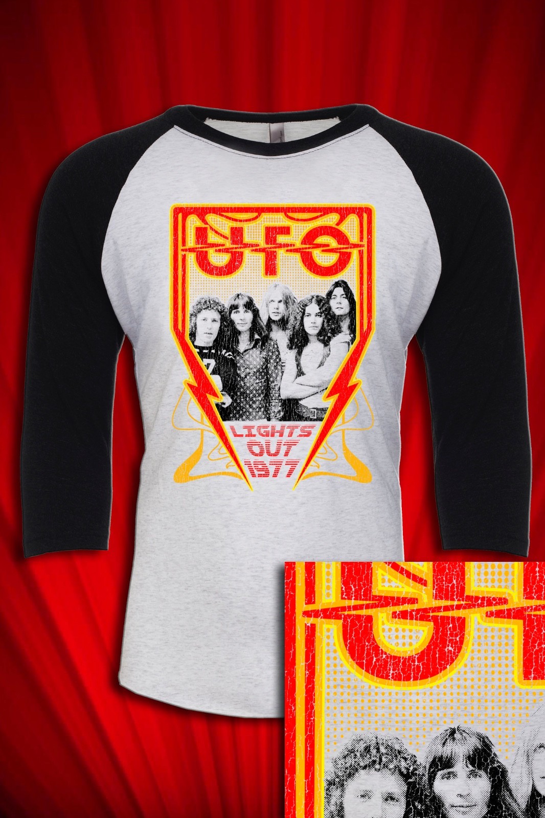UFO 1977 Vintage Tour Concert Jersey Inspired Music Style Tee | S–XXL